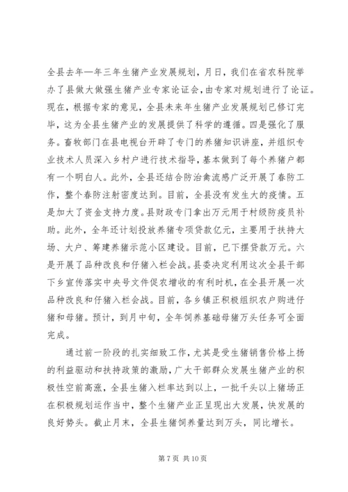 向副省长工作汇报提纲.docx