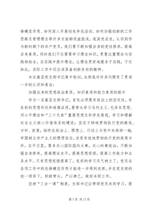 基层党组织支部书记党校培训心得体会(精选多篇).docx