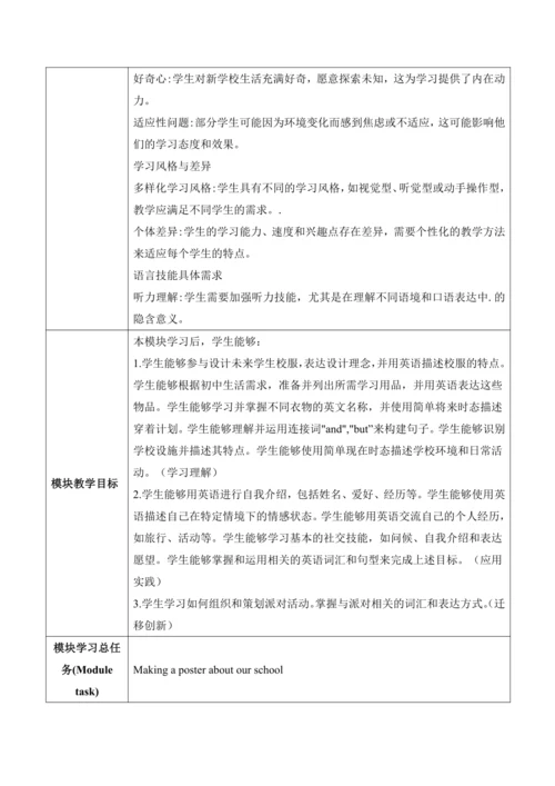 【新课标新教材】Starter Welcome to junior high大单元教学设计第二课时K