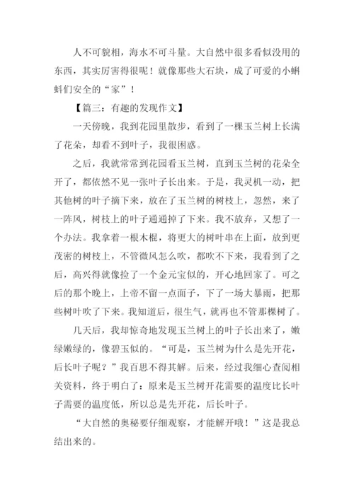有趣的发现作文-4.docx