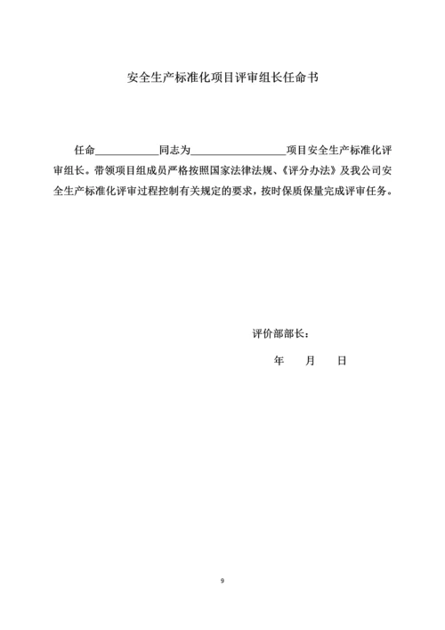 安全技术评价有限公司安全生产标准化过程控制手册.docx