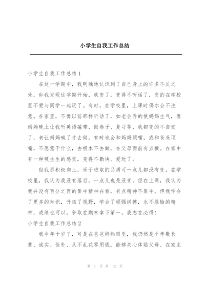 小学生自我工作总结.docx