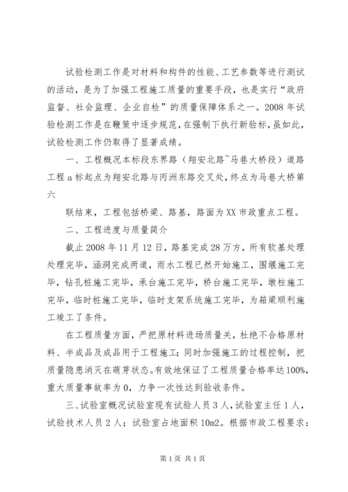 工地试验室主任工作总结.docx