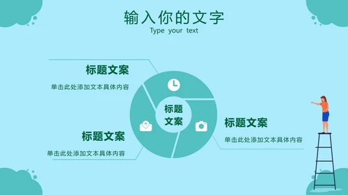 绿色环境保护工作汇报PPT模板