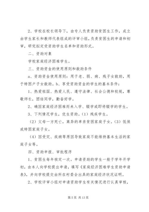 资助贫困生活动实施方案.docx