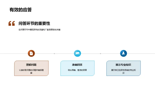 答辩之道：提问与答疑