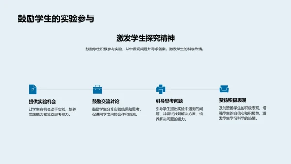 科学实验课堂报告PPT模板