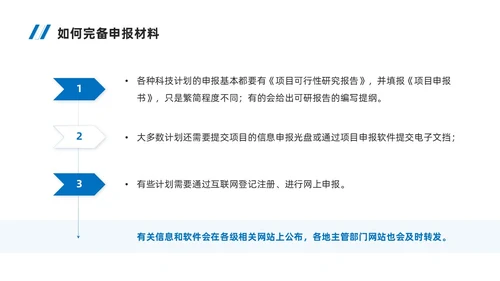 实拍风简约风蓝色系如何做好项目申报工作商务培训PPT