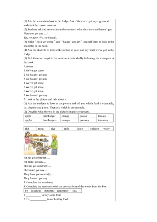 【轻松备课】外研版初中英语七年级上Module 4 Unit 3教学详案