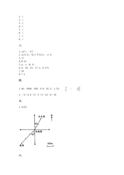 河南省平顶山市六年级下册数学期末考试试卷及答案（易错题）.docx