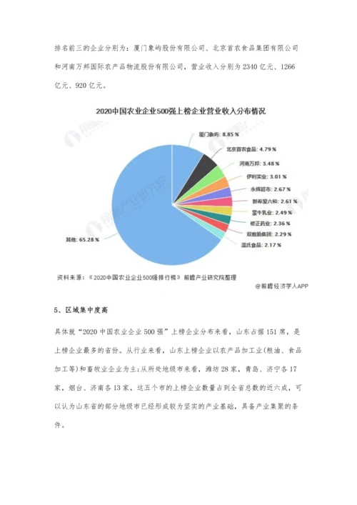 中国农业产业化联合体行业市场竞争格局分析-行业集中度较高.docx