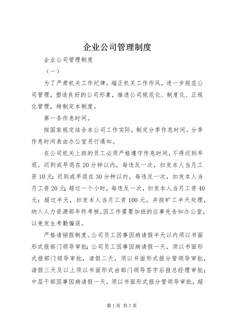 企业公司管理制度.docx