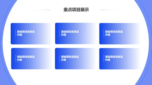 深蓝色商务风年度工作总结汇报通用PPT模板