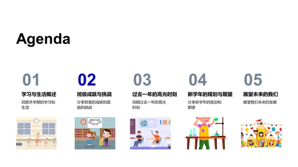 学期成果与展望报告PPT模板