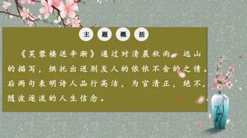 《芙蓉楼送辛渐》教学课件