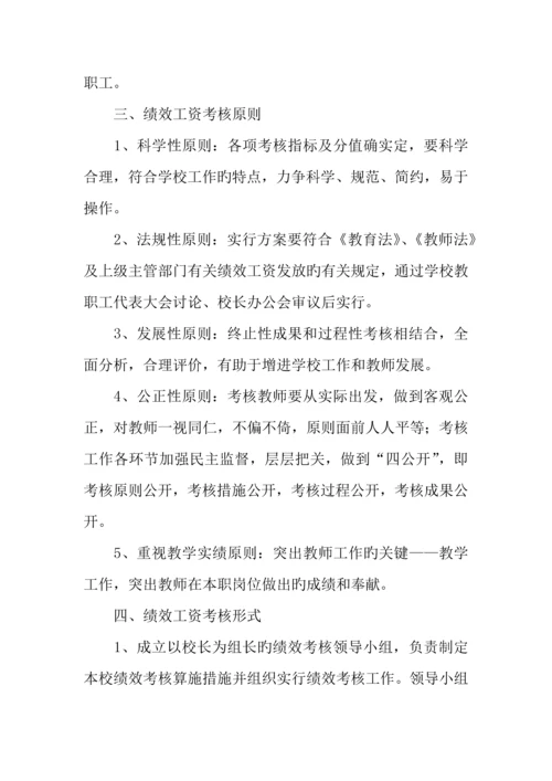 绩效工资实施方案.docx