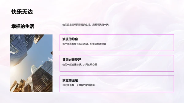 回顾浪漫爱情历程PPT模板
