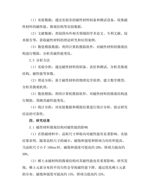 磁性材料的微观机理与应用