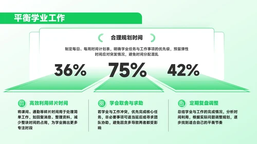 绿色插画风学生会招新进行时PPT模板