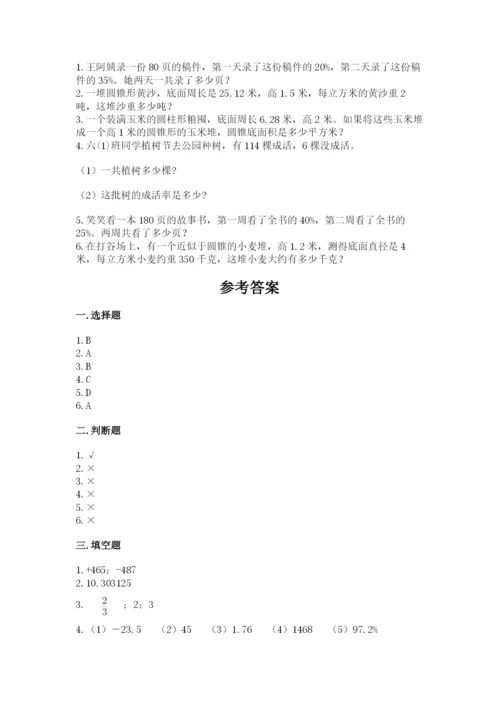 武汉市小升初数学测试卷学生专用.docx