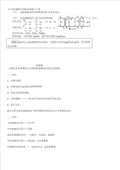 电磁感应知识点一览表