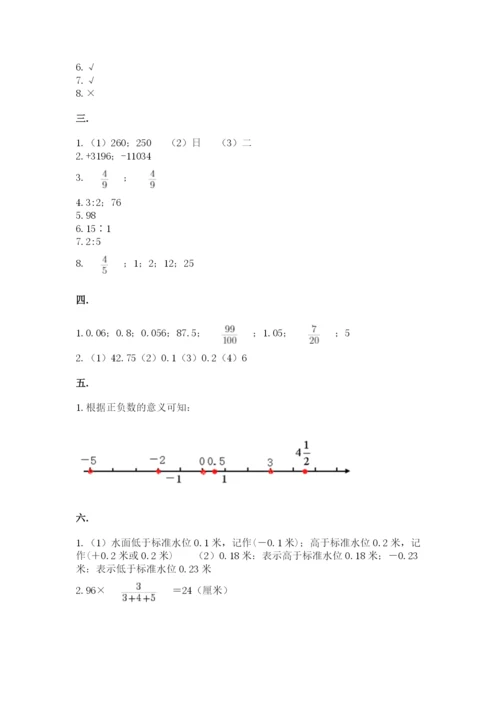 苏教版数学小升初模拟试卷及完整答案（历年真题）.docx