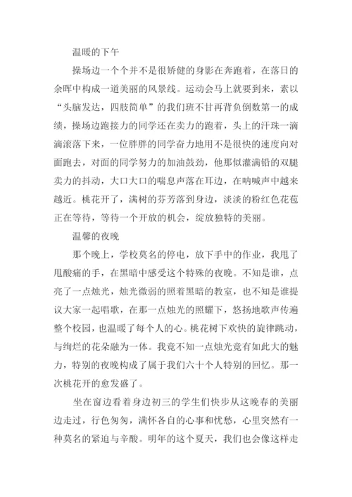 平凡中的美丽初中作文.docx