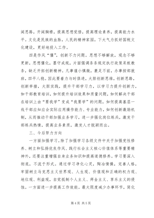学习五个集中整治的心得体会 (3).docx