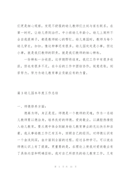 幼儿园本年度工作总结(通用12篇).docx