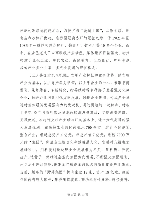 学习村级集体经济模式考察报告.docx