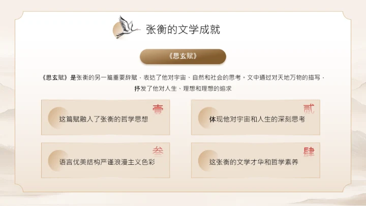 黄色中国风张衡用古代智慧观天象PPT模板