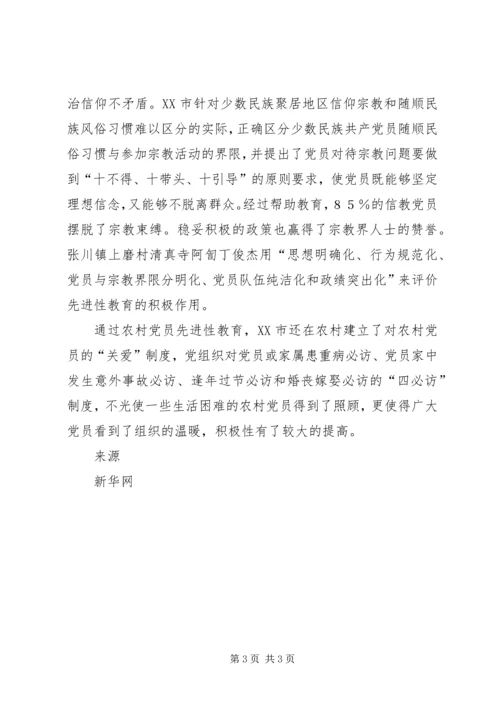 甘肃天水做好“四个功夫”保持党员先进性 (2).docx