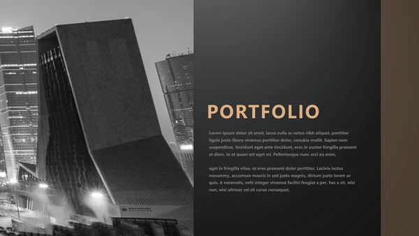 极简黑金商务工作汇报通用PPT模板