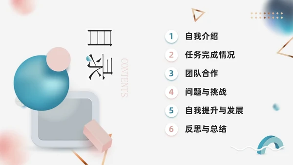 创意立体几何商务述职报告工作汇报通用PPT模板