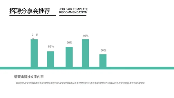 蓝色简约风招聘分享会PPT模板