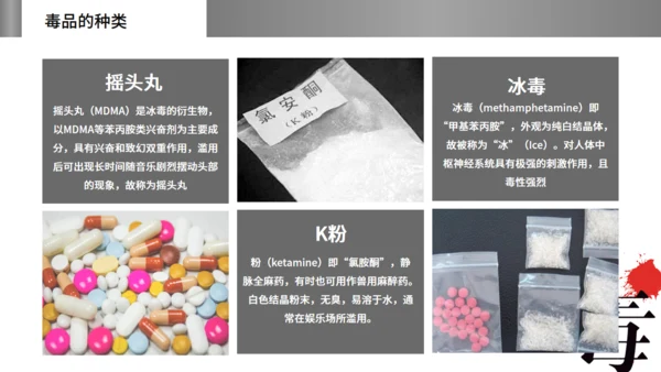 珍爱生命远离毒违禁品禁毒宣传通用PPT课件模板