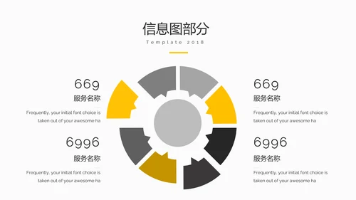 欧美风创意三角版式公司简介商务PPT模板