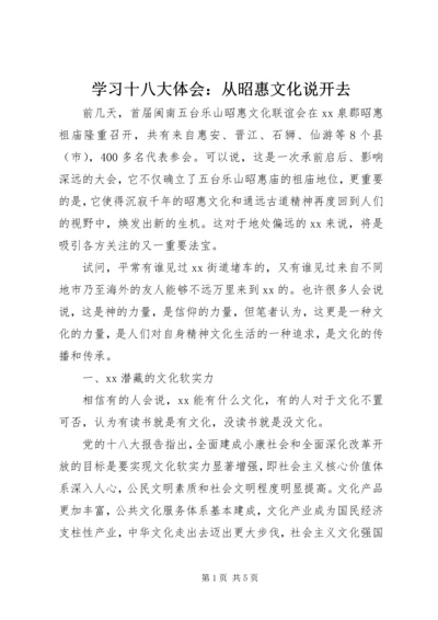 学习十八大体会：从昭惠文化说开去.docx