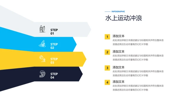 夏日冲浪海上运动乐园俱乐部宣传PPT模板