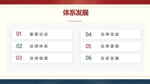 红色大气法律宪法宣传学习介绍PPT
