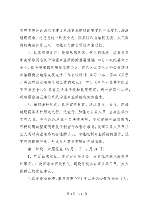 自治区建设系统治理商业贿赂实施方案 (6).docx