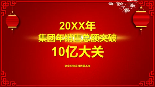 公司年会活动抽奖誓师表彰大会通用PPT模板