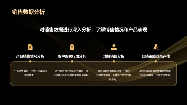 黑金色奢华黑色星期五营销复盘总结会PPT模板