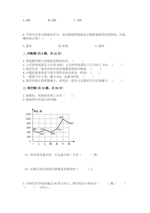 2022人教版六年级上册数学期末测试卷附完整答案（夺冠系列）.docx