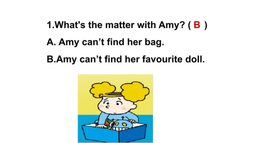 Module7 Unit1 Did you take Amy's doll 同步备课课件（含flas