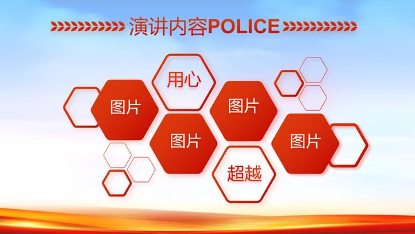 新时代辅警公安警察工作总结动态PPT