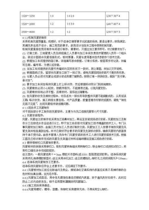 套暖通工程施工组织设计方案