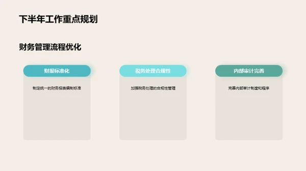 财务部门半年度回顾与展望
