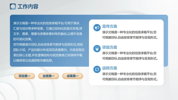 欧美简约风工作总结汇报