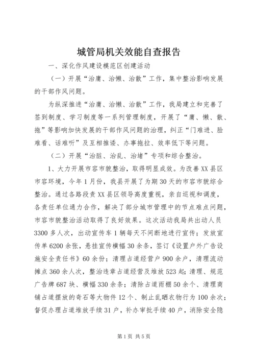 城管局机关效能自查报告.docx